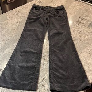 J Brand J Brand Velvet Gray Pants Flare & Wide Leg Pants Jeans Size 24